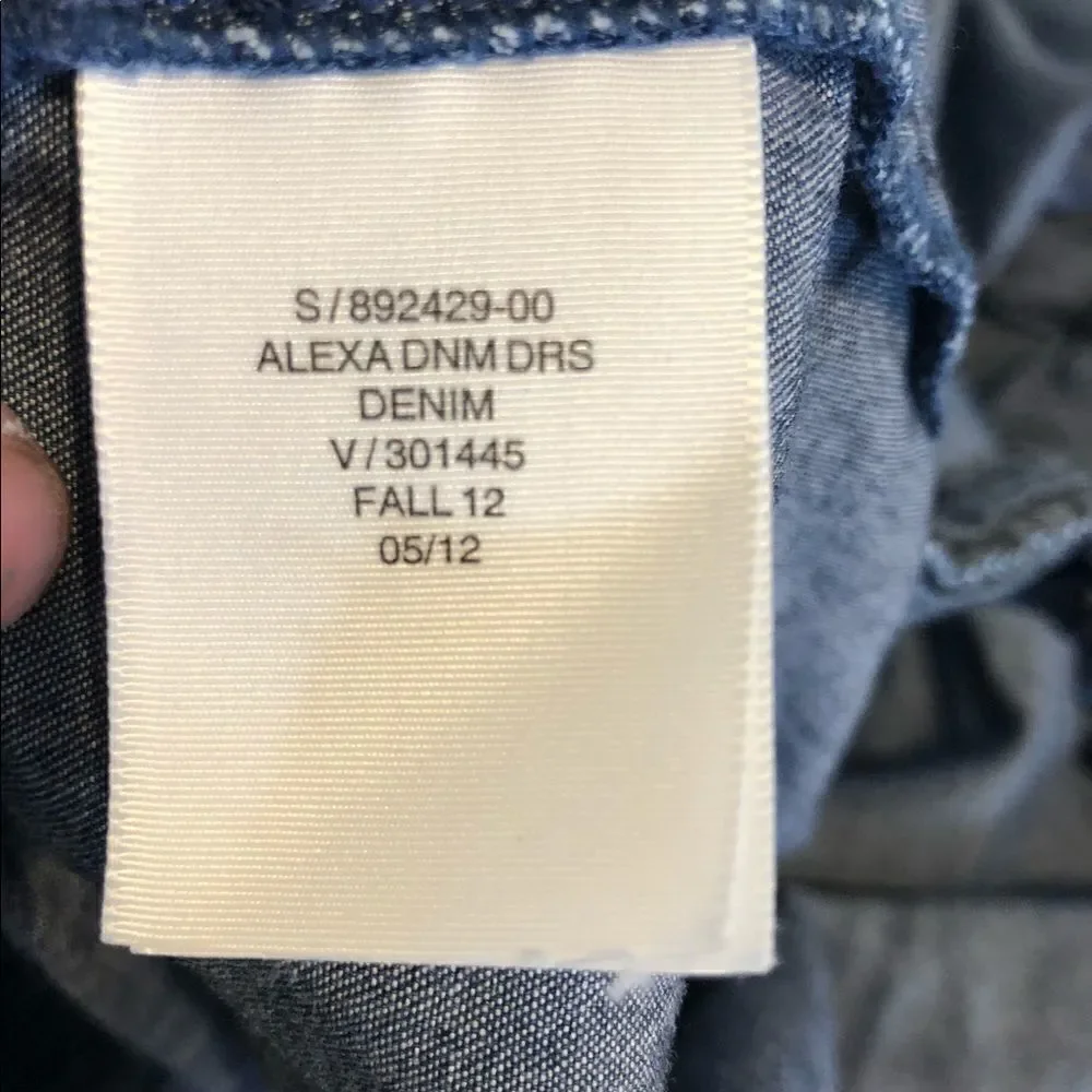 Gap‎ 1969 Girl's Long Sleeved Alexa Casual Streetwear Denim Dress Size XXL